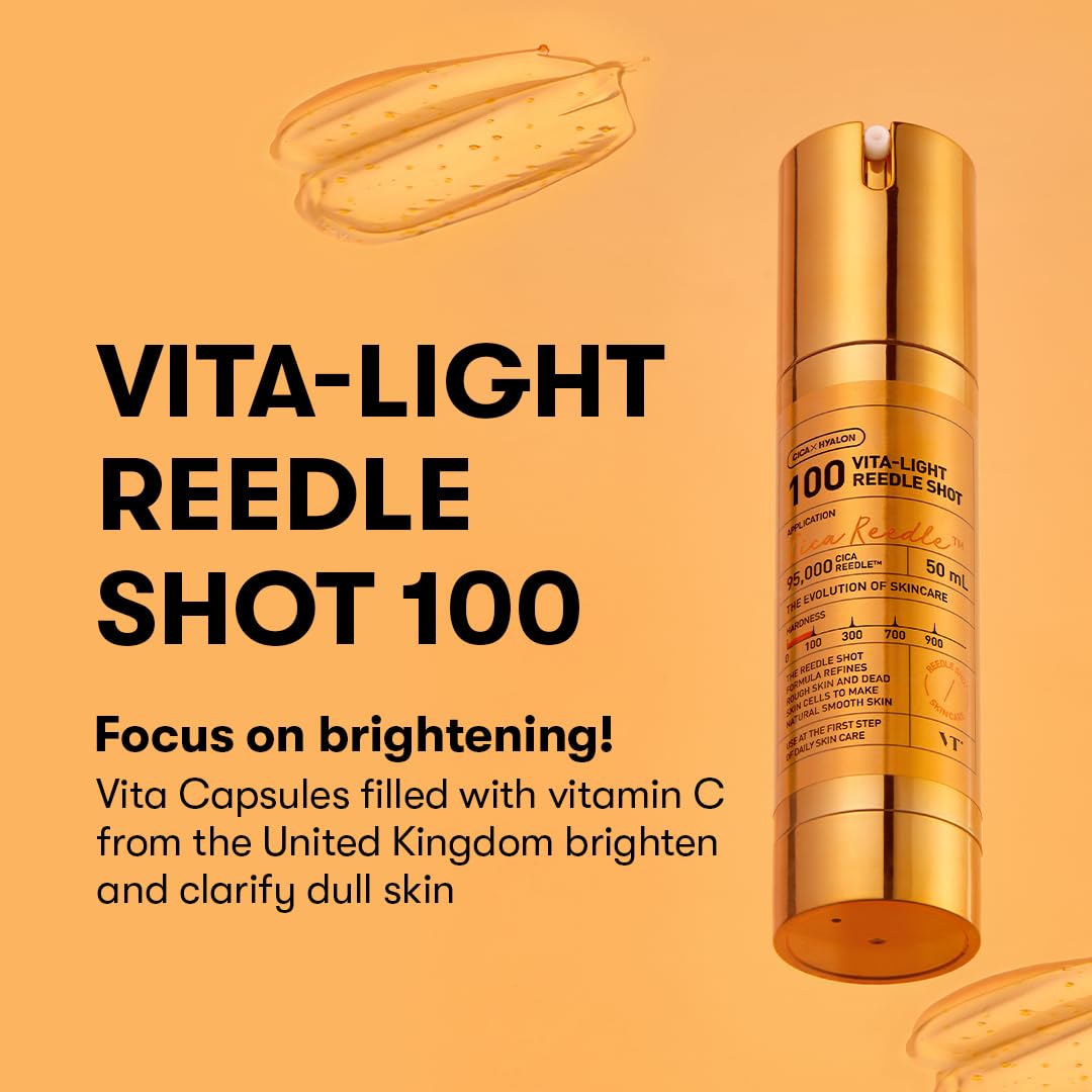VT COSMETICS Vita-Light Reedle Shot 100 Serum packaging
