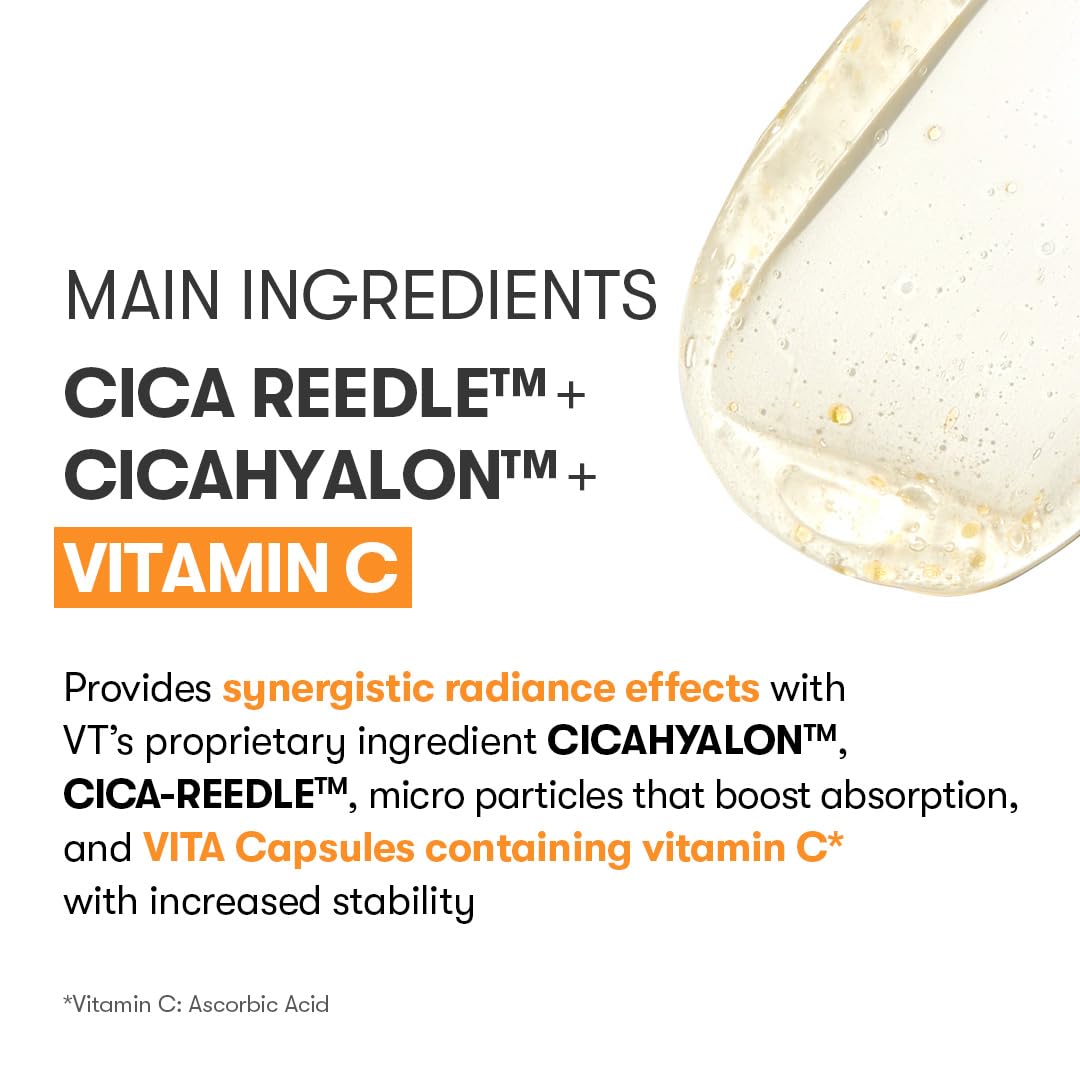 VT COSMETICS Vita-Light Reedle Shot 100 Serum with vita capsules