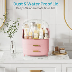 Vtopmart 3-Tier Organizer with drawers open displaying compartments