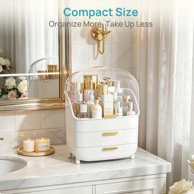 Vtopmart 3-Tier Skincare Makeup Organizer with two smooth drawers