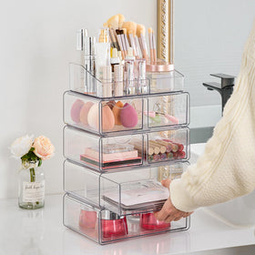 Vtopmart 5 Tier Clear Makeup Organizer packaging details