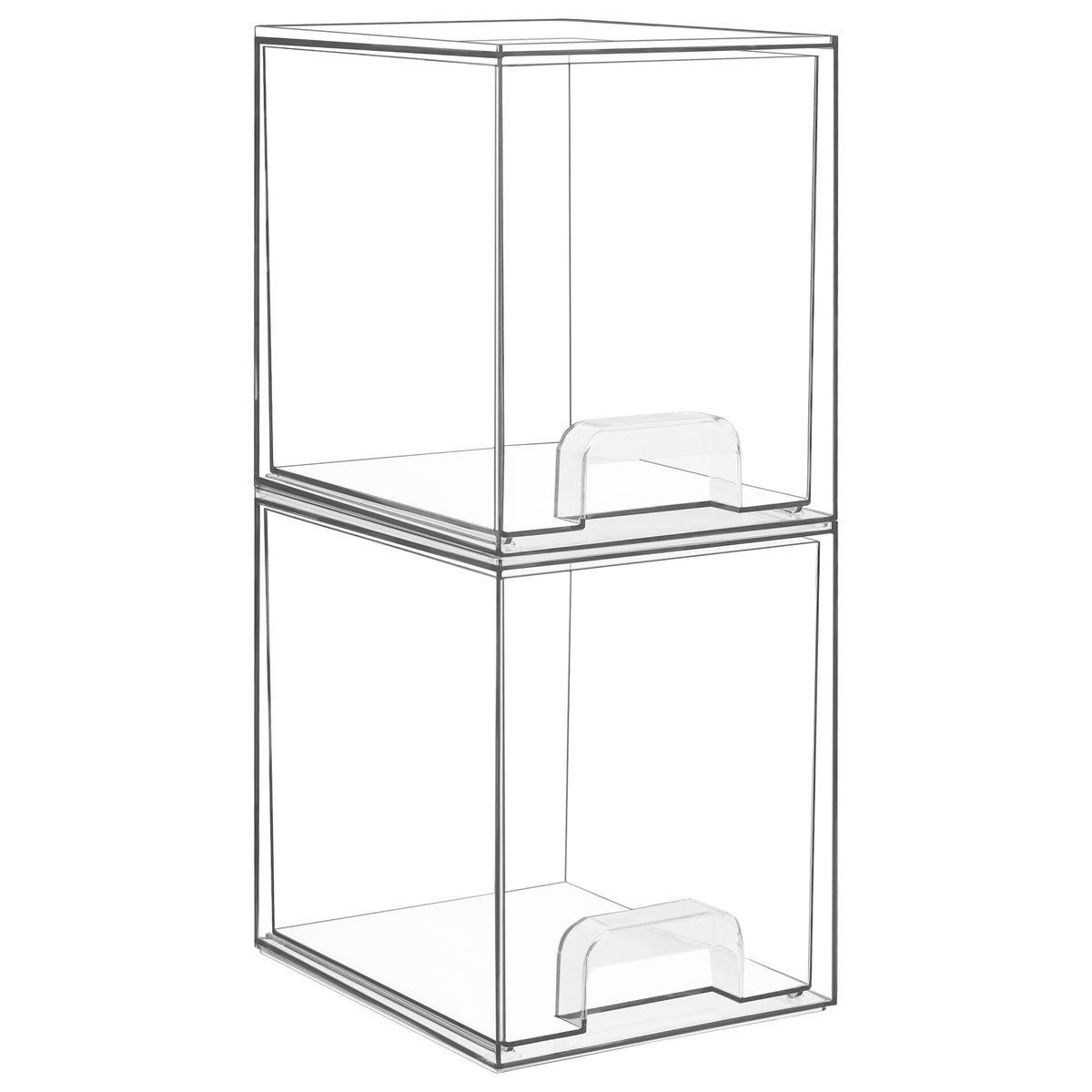 Vtopmart clear stackable storage drawer front view