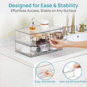 Vtopmart Clear Storage Drawer with silicone pads