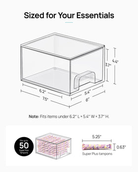 Vtopmart storage drawers showing pull-out handles