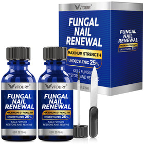 VTROUY Toenail Fungus Extra Strength 2 bottles front view