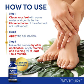 VTROUY Toenail Fungus Extra Strength bottle with dropper