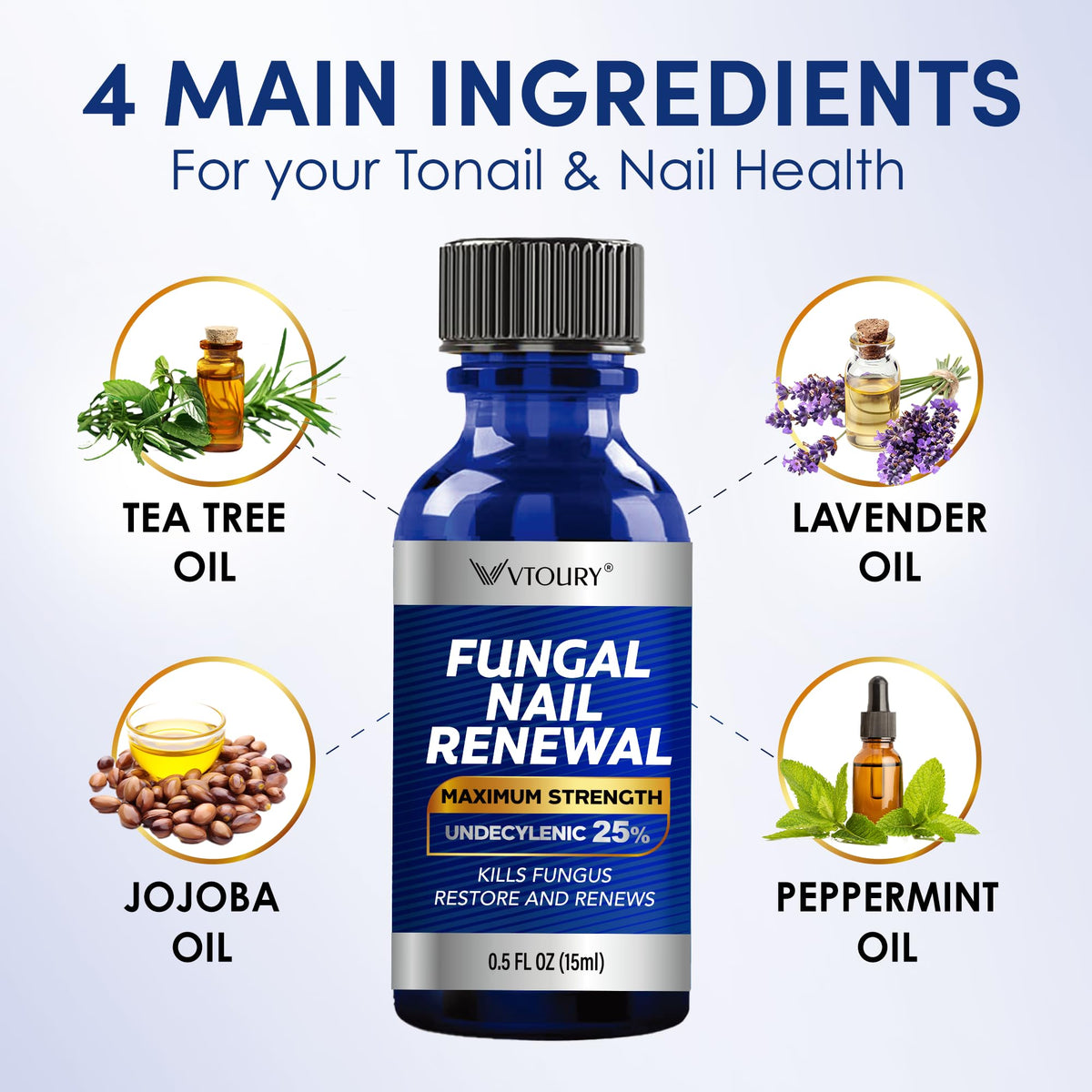 VTROUY Toenail Fungus Extra Strength ingredients list