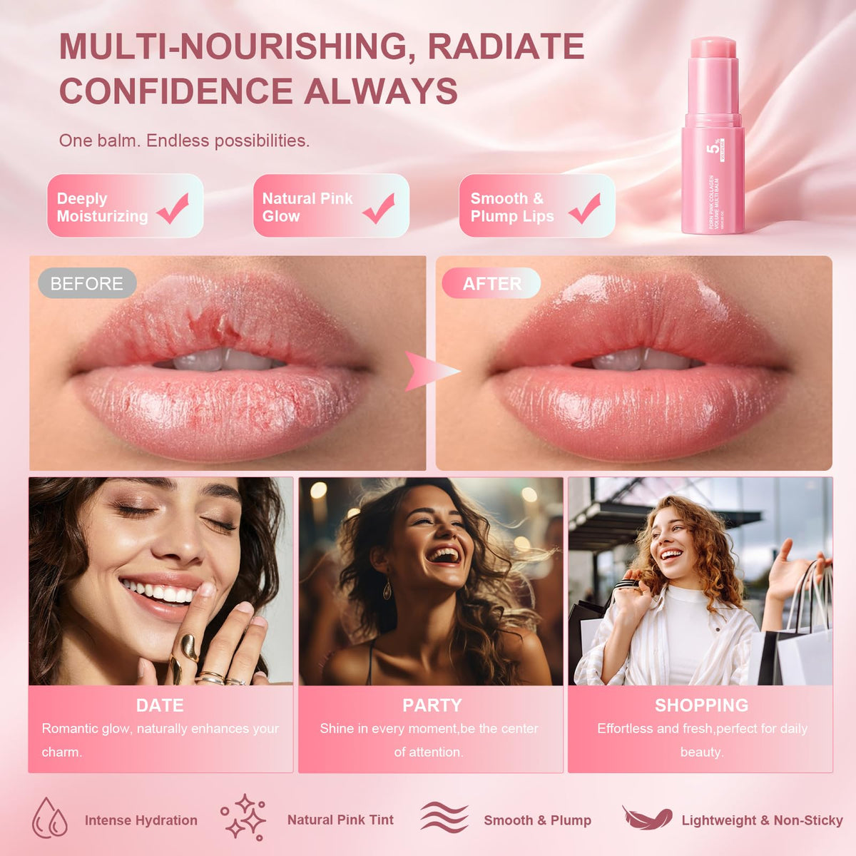 Vult PDRN Pink Collagen Multi Balm texture close-up
