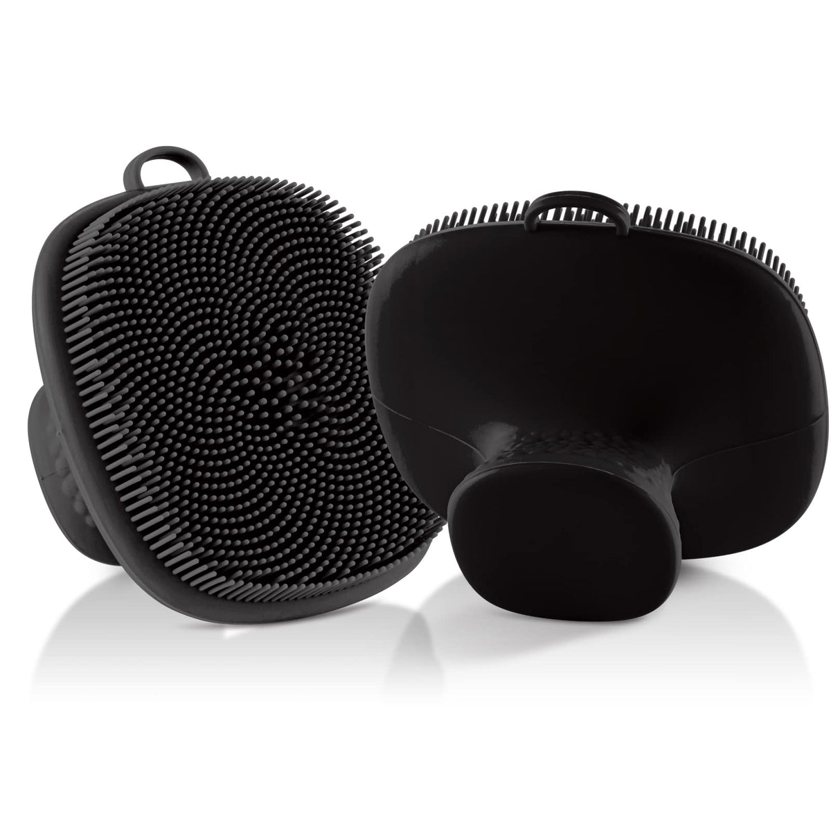 VWMYQ Face Scrubber 2 Pack with silicone bristles front view