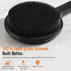 VWMYQ Silicone Back Scrubber close-up of silicone bristles