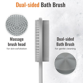VWMYQ Silicone Back Scrubber demonstrating exfoliation feature