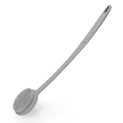 VWMYQ Silicone Back Scrubber front view with long handle
