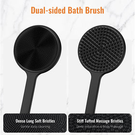 VWMYQ Silicone Back Scrubber hanging hole for easy storage