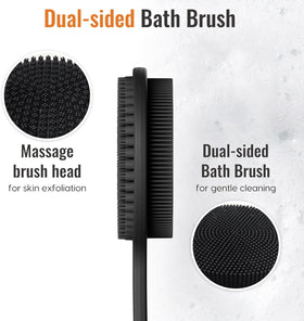 VWMYQ Silicone Back Scrubber hanging hole for storage
