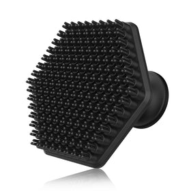VWMYQ Silicone Face Scrubber front view in black
