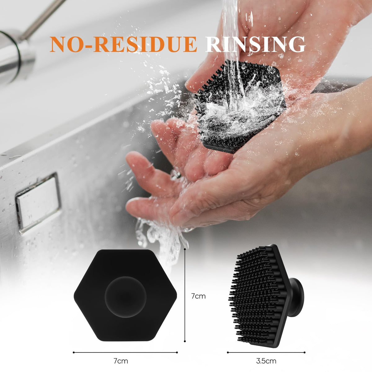 VWMYQ Silicone Face Scrubber hanging for storage