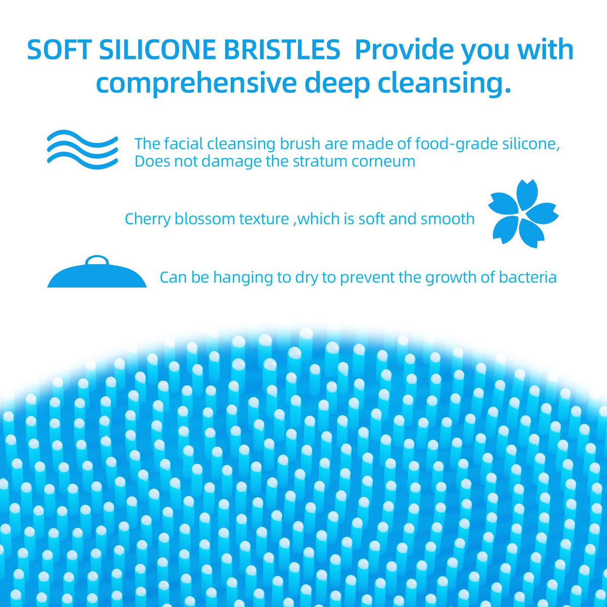 VWMYQ Silicone Face Scrubber in travel bag