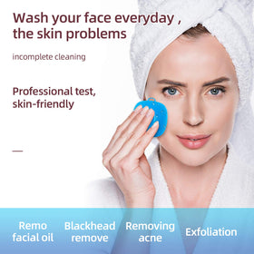 VWMYQ Silicone Face Scrubber showing food-grade silicone bristles