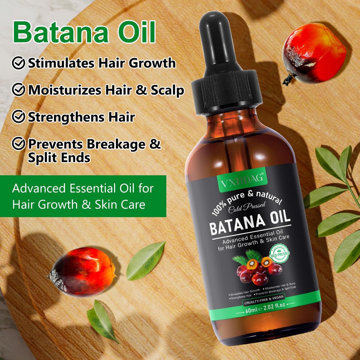 VXHDAG Batana Oil application on hair