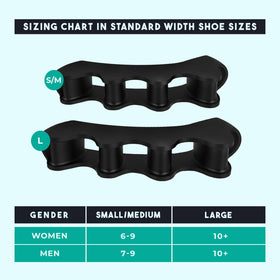 VYCE PrimalStep Toe Separators showing size options