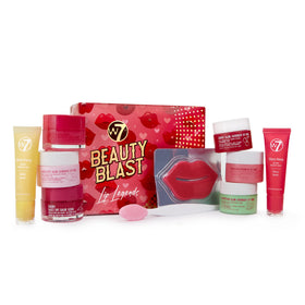 W7 Beauty Blast Lip Legends Gift Set front view with packaging