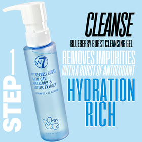 W7 Blueberry Burst Cleansing Gel bottle with label