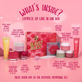 W7 Cherry Sugar Scrub close-up in the gift set