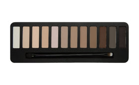 W7 Mighty Mattes Eyeshadow Palette displayed on a vanity