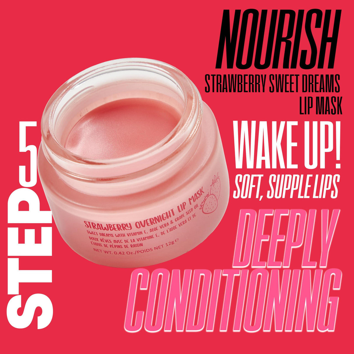 W7 Strawberry Sweet Dreams Lip Mask packaging