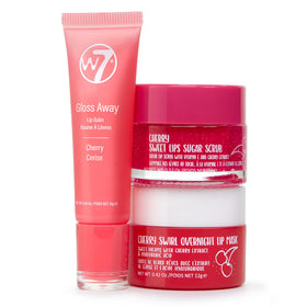 W7 Sweet Dreams exfoliating sugar scrub jar with cherry flavour