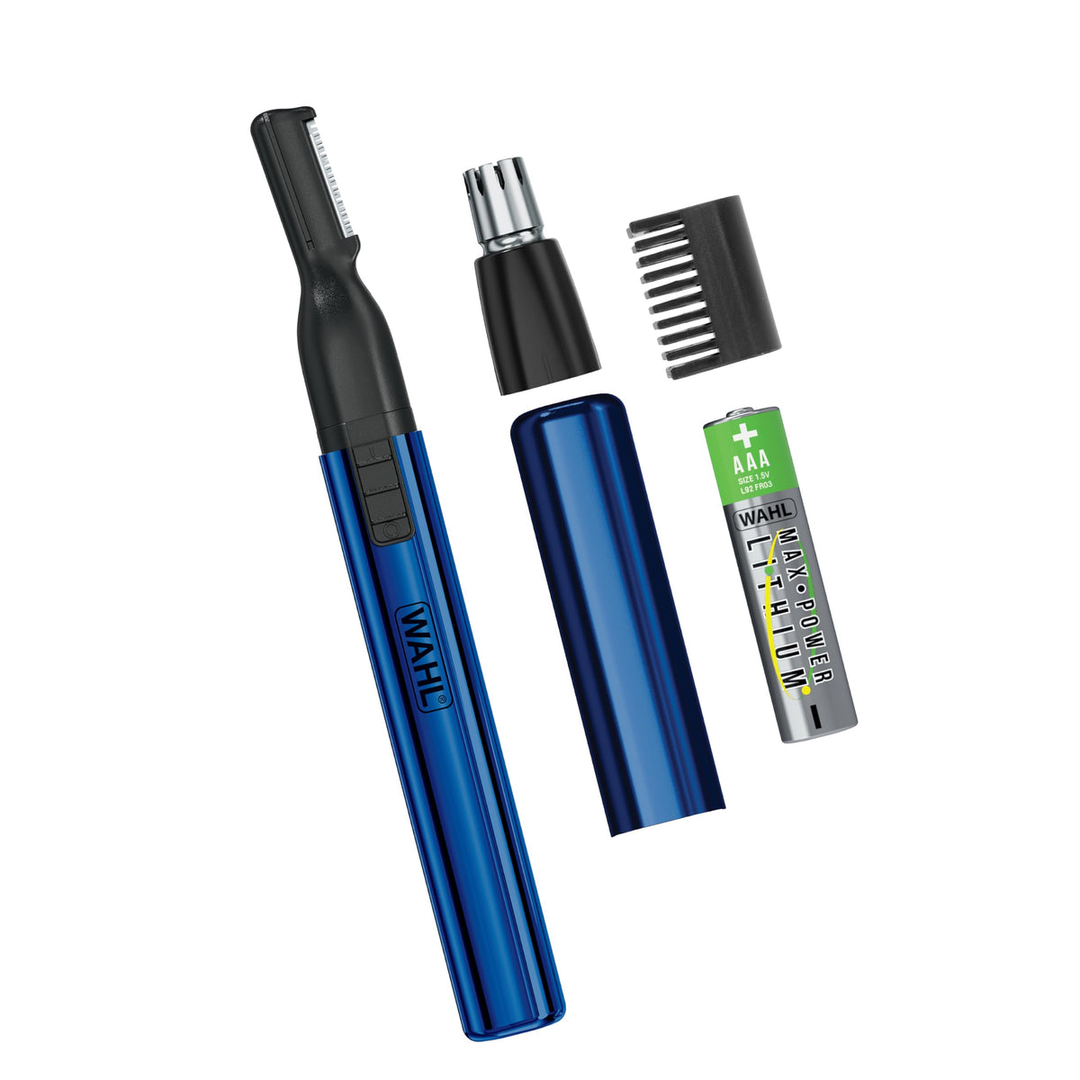 Wahl 2-in-1 Lithium Pen Trimmer front view with detail head