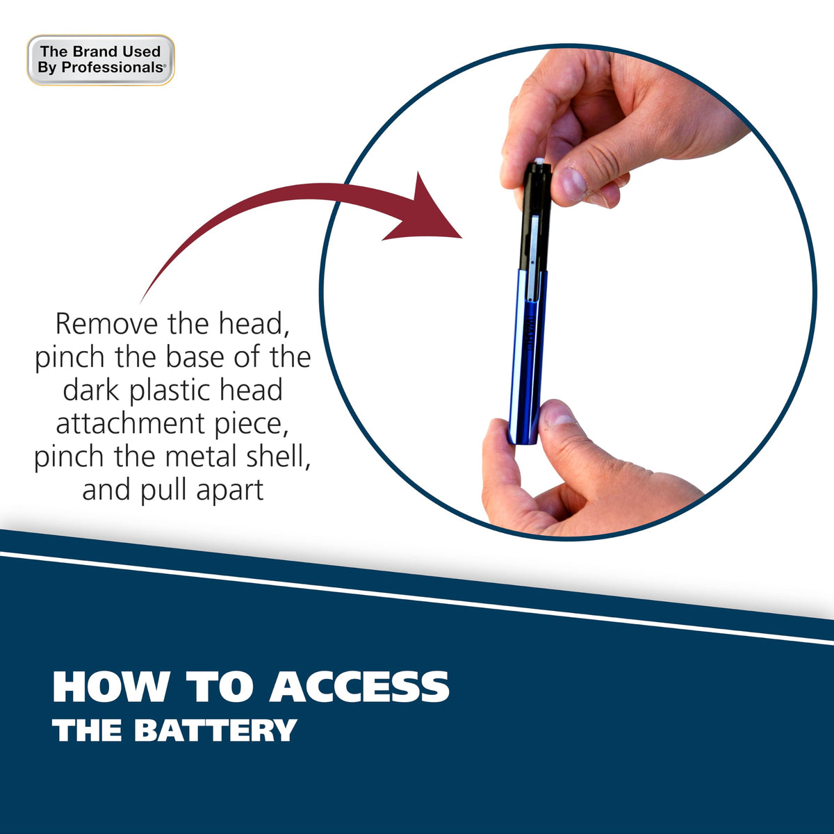 Wahl 2-in-1 Pen Trimmer showing detachable heads