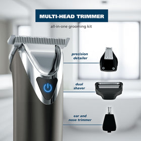 Wahl beard trimmer with attachment heads