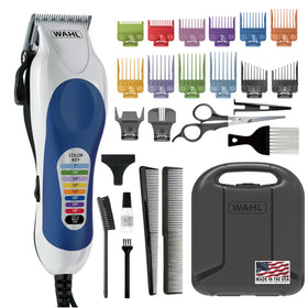 Wahl Color Pro Haircutting Kit front view with all accessories