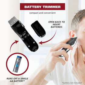 Wahl Cordless Chrome Pro Hair Clipper and trimmer in grooming setup