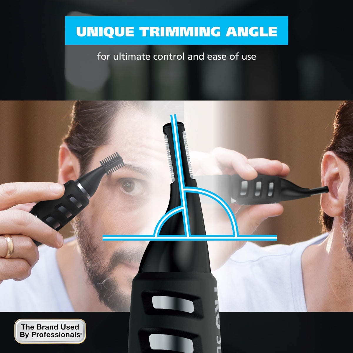 Wahl DualTech® trimmer showing comfortable rubber grip