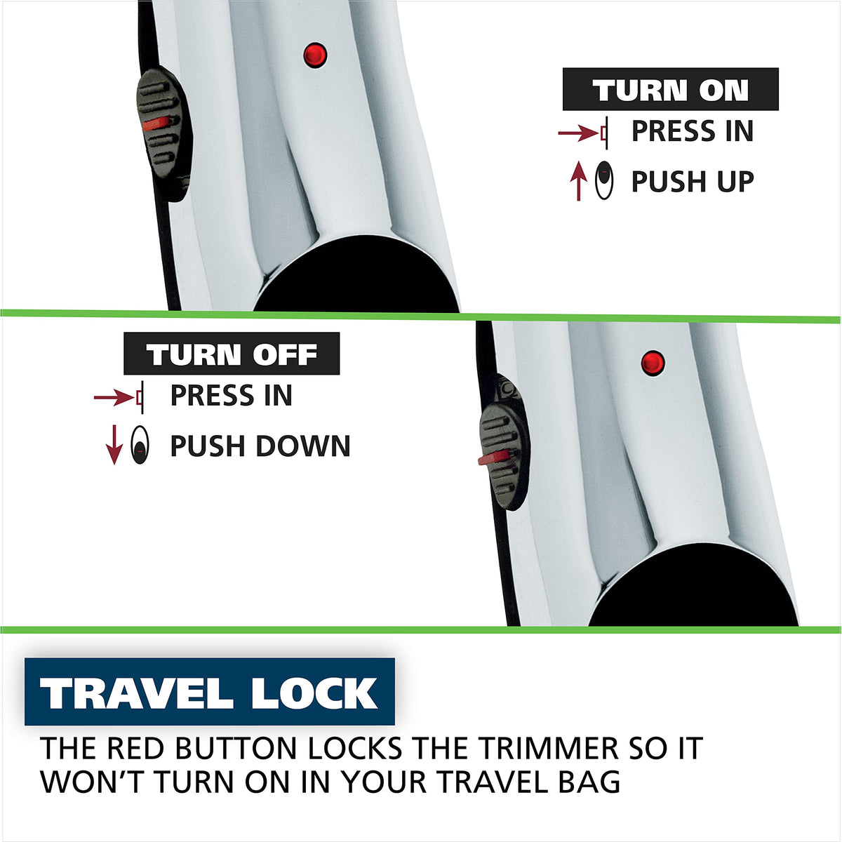 Wahl Groomsman Beard Trimmer ergonomic handle close-up