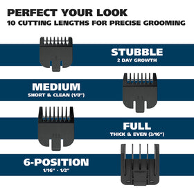 Wahl Groomsman Beard Trimmer in travel pouch