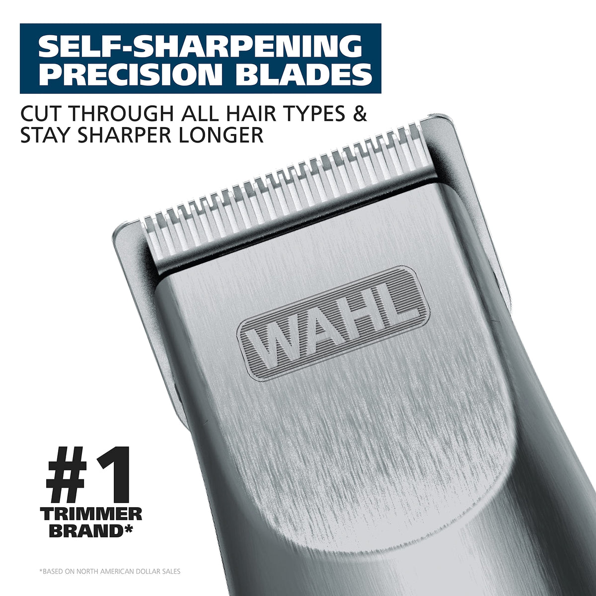 Wahl Groomsman Beard Trimmer with six-position adjustable guide comb
