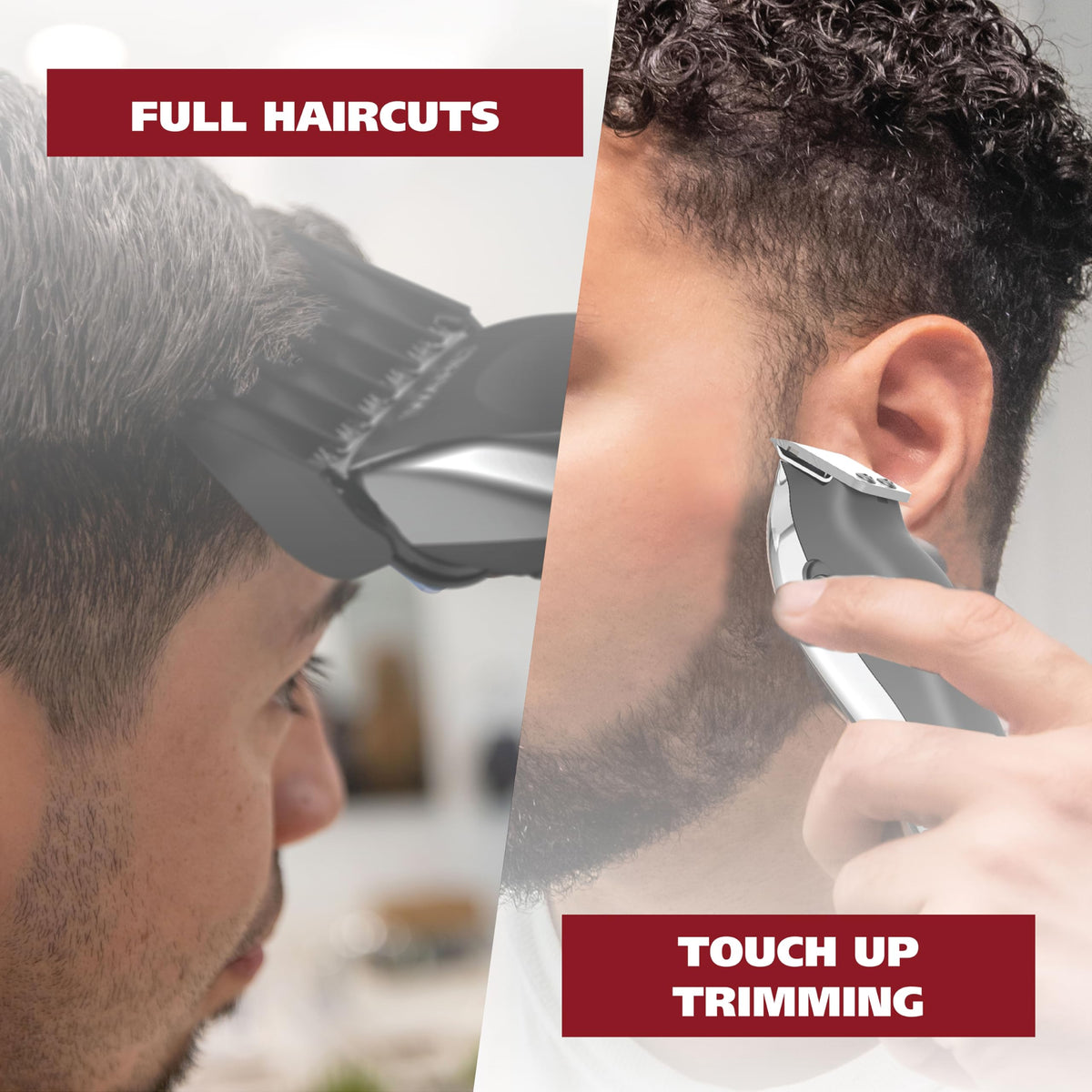 Wahl hair clipper showing charging indicator light