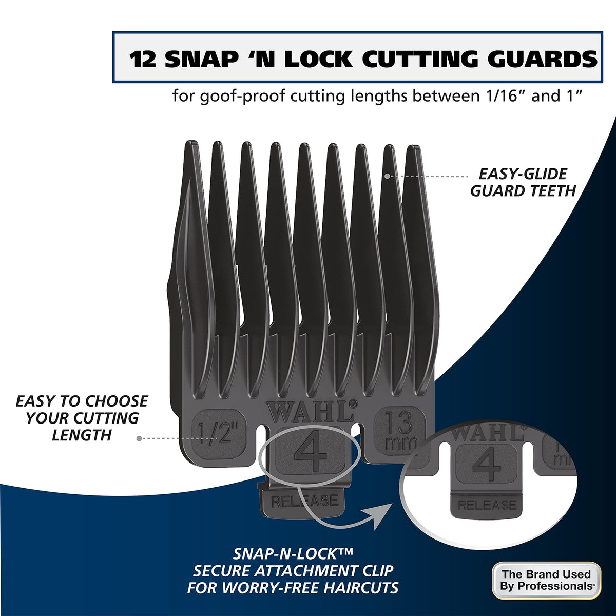 Wahl Lithium Ion Pro Cordless Hair Clippers with scissors and comb