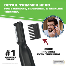 Wahl Pen Trimmer with adjustable eyebrow guide attachment