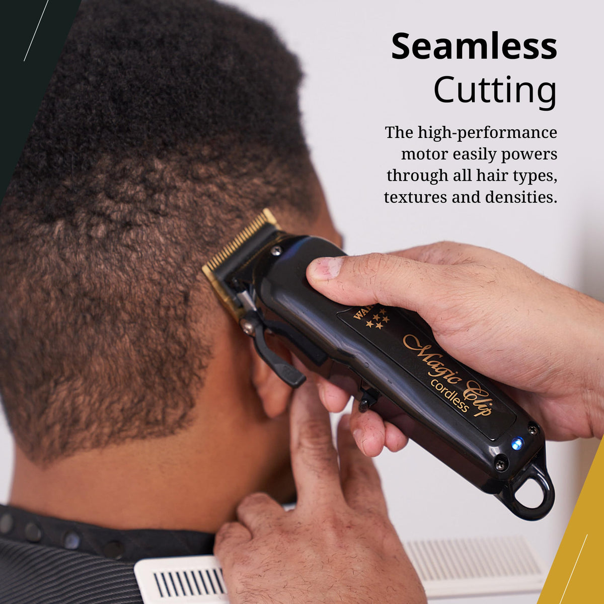 Wahl Professional 5 Star Black Magic Clip Cordless Clipper back view