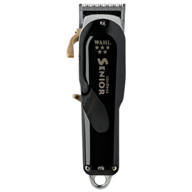 Wahl Professional Cordless Senior Clipper front view with metal finish