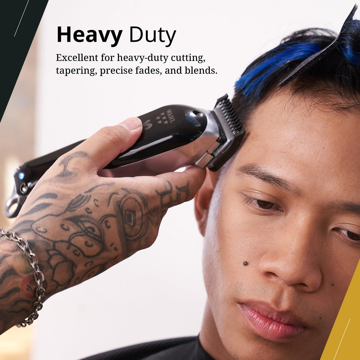 Wahl Professional Cordless Senior Clipper side view showing rotary motor