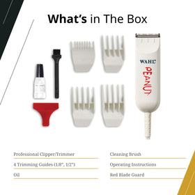 Wahl Professional Peanut Trimmer in use for detailed trimming
