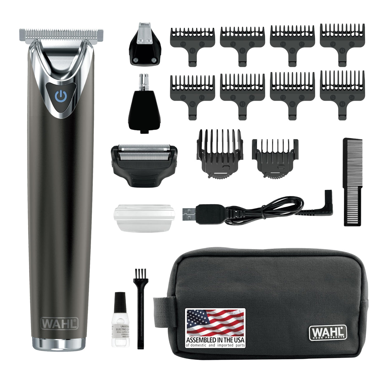 Wahl Stainless Steel Lithium Ion 2.0 Beard Trimmer front view