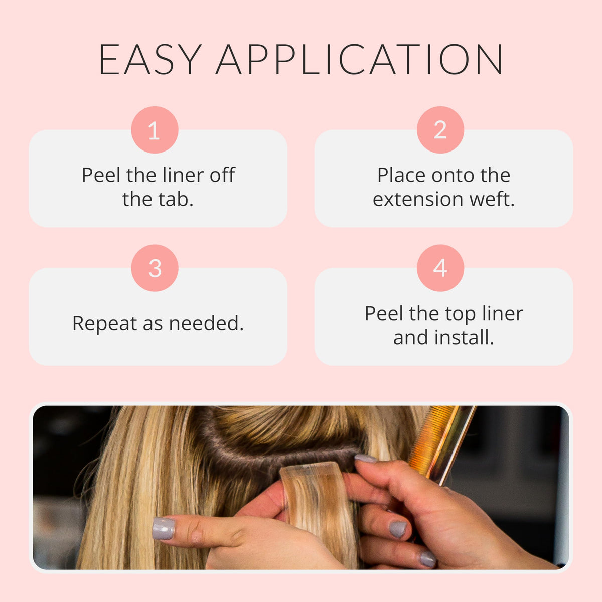 Walker Tape Beautify Ultra Hold Hair Extension Tabs showing individual tabs