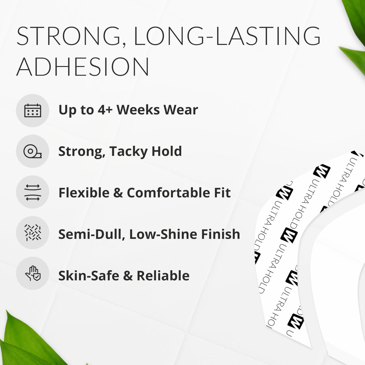 Walker Tape Ultra Hold A Contour Adhesive Strips showing individual tabs