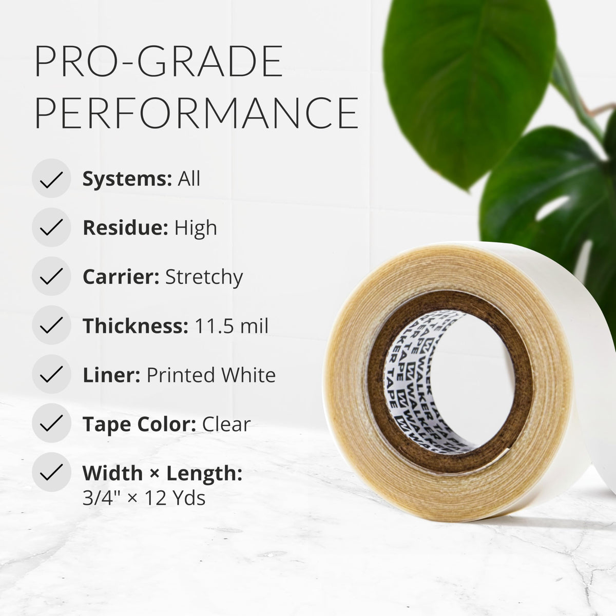 Walker Tape Ultra Hold Tape Roll packaging